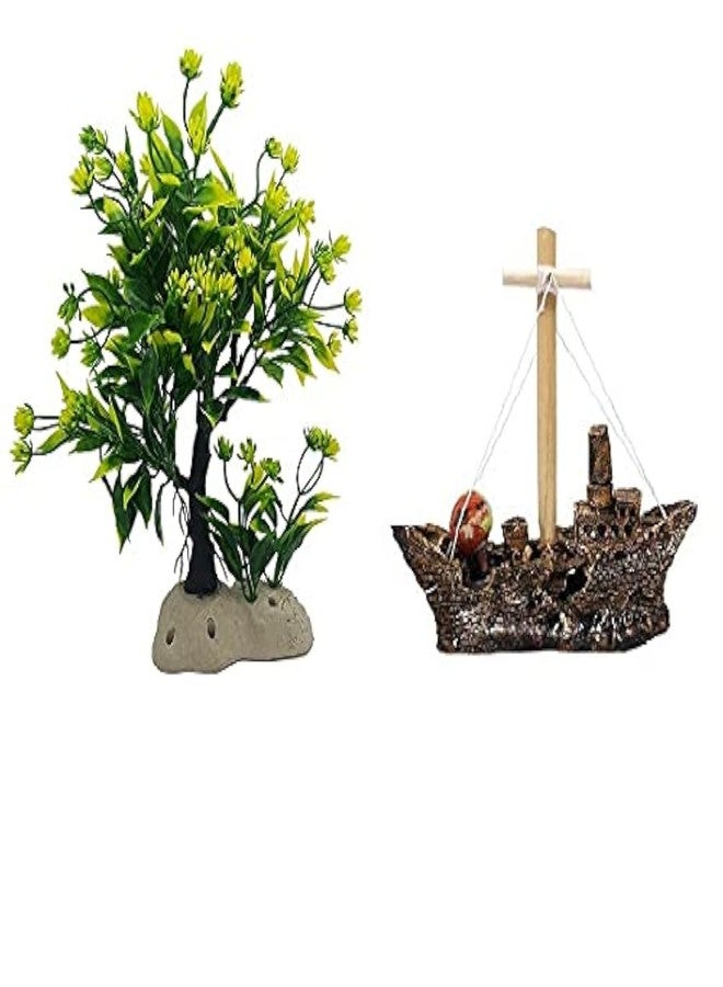 Jainsons Mj_Combo25 Aquarium Decoration Combo (Multicolor) - Image 1